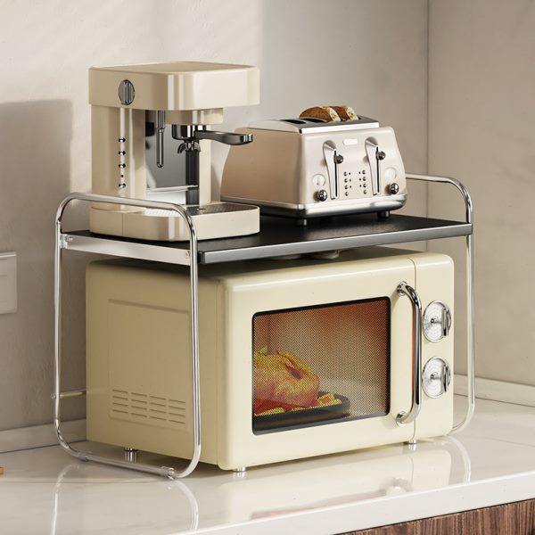 厨房微波炉置物架多功能双层架子烤箱收纳架台面电饭锅支架收纳架,厨房/烹饪用具,微波炉置物架,淘宝优惠券,粉丝福利购,淘宝优惠卷