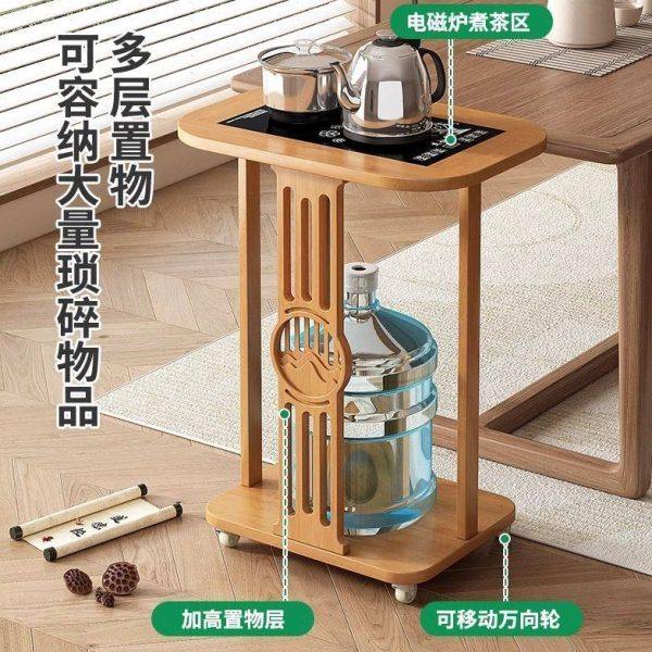 移动茶桌茶台边柜客厅沙发边几小茶几实木小桌子烧水壶一体茶水架,商业/办公家具,茶台/茶桌,淘宝优惠券,粉丝福利购,淘宝优惠卷