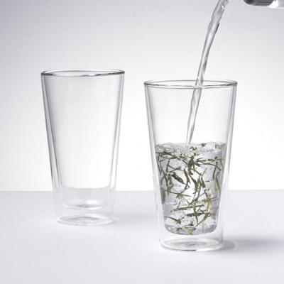 mrwater双层隔热玻璃杯咖啡杯绿茶杯耐热大容量家用办公喝水杯子