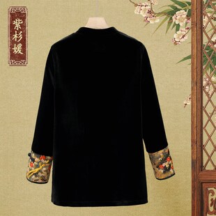 中国风中年女装60岁妈妈春秋薄款外套2024新款中老年女装春装上衣