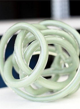 欧式创意艺术彩色玻璃摆件办公桌家居客厅台面装饰乔迁礼品A11-4