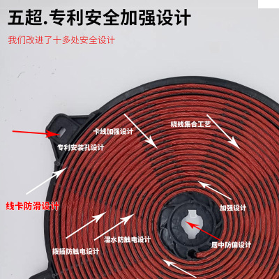 3500W商用电磁炉发热盘 纯铜平面线圈 通用配件大功率加热盘铜线