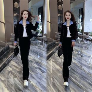 春装女2023新款春秋小个子级感西装职业套装女时髦洋气时尚休闲