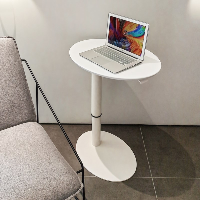 移动升降电脑桌气动站立式办公桌沙发床边桌家用笔记本书桌工作台
