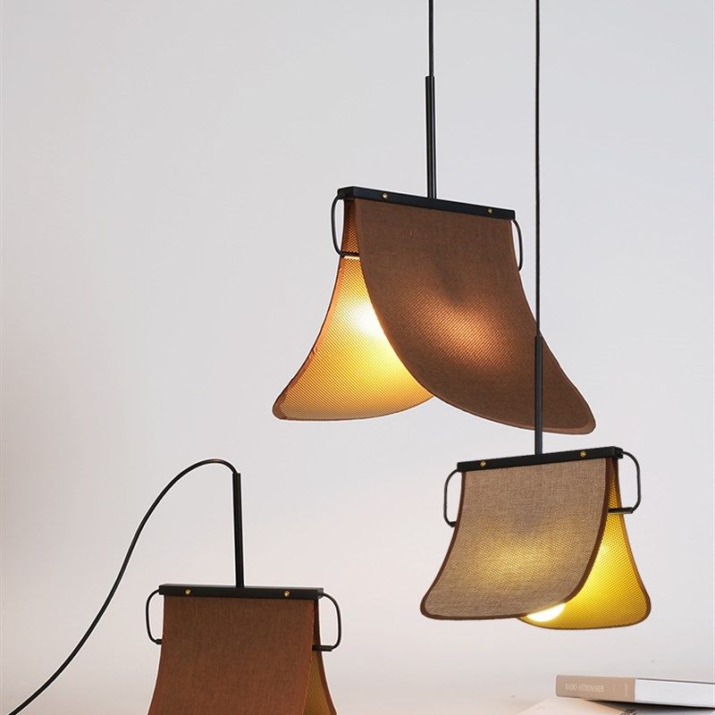 创意新中式布艺单吊灯书房卧室床头灯定做餐厅茶室咖啡厅个性灯具,家装灯饰光源,餐厅吊灯,淘宝优惠券,粉丝福利购,淘宝优惠卷
