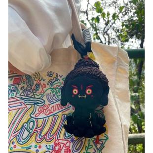 山西大同大兴善寺大黑天神佛不动明王毛绒挂件公仔玩偶文创礼物