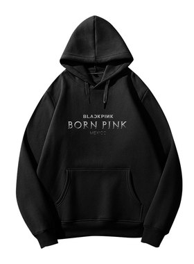 blink粉墨巡演连帽衫 BORN PINK MEICO同款应援服 长袖卫衣女