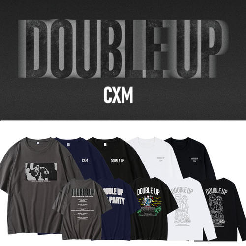 SEVENTEEN崔胜哲金珉奎CxM演唱会DoubleUp同款夏短袖T恤纯棉衣服