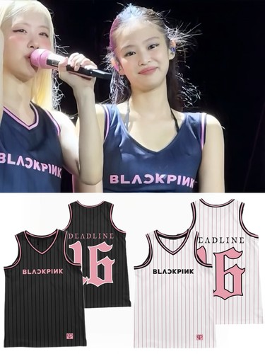 BLACKPINK粉墨同款篮球服背心女2025新款夏季宽松无袖上衣