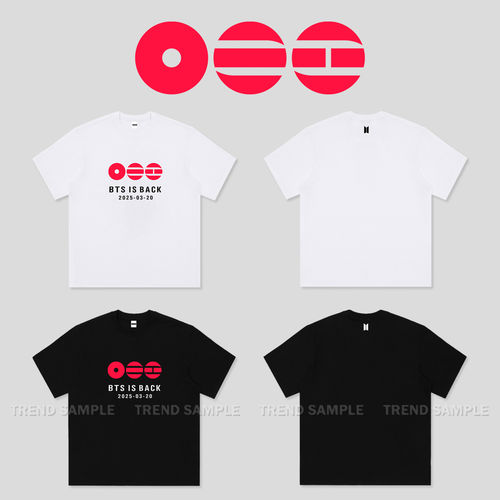 BTS防弹少年团2026新专辑回归周边同款短袖t恤棉男女宽松短袖上衣