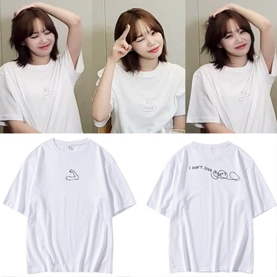 LESSERAFIM金采源演唱会FLAME RISES同款短袖T恤宽松纯棉应援衣服