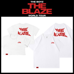 夏季 THE BOYZ演唱会周边应援短袖 T恤男女装 打底衫