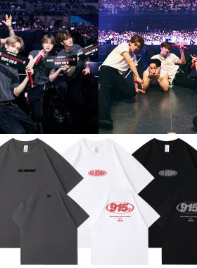 iKON2026巡回演唱会首尔东京场周边衣服同款短袖T恤纯棉印花男女