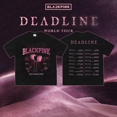 BLACKPINK粉墨DEADLINE2025T恤