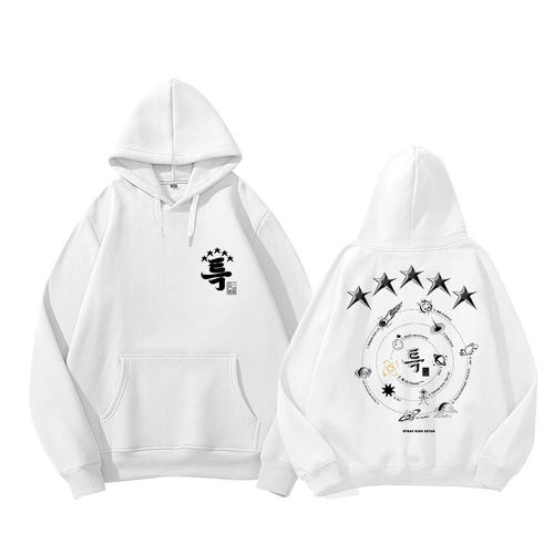 秋冬连帽stray kids专辑5STAR五角星封面logo打歌服连帽衫加绒衣