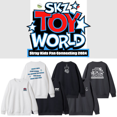 StrayKids2024FM演唱会SkzToyWorld周边同款卫衣印花上衣服打歌服