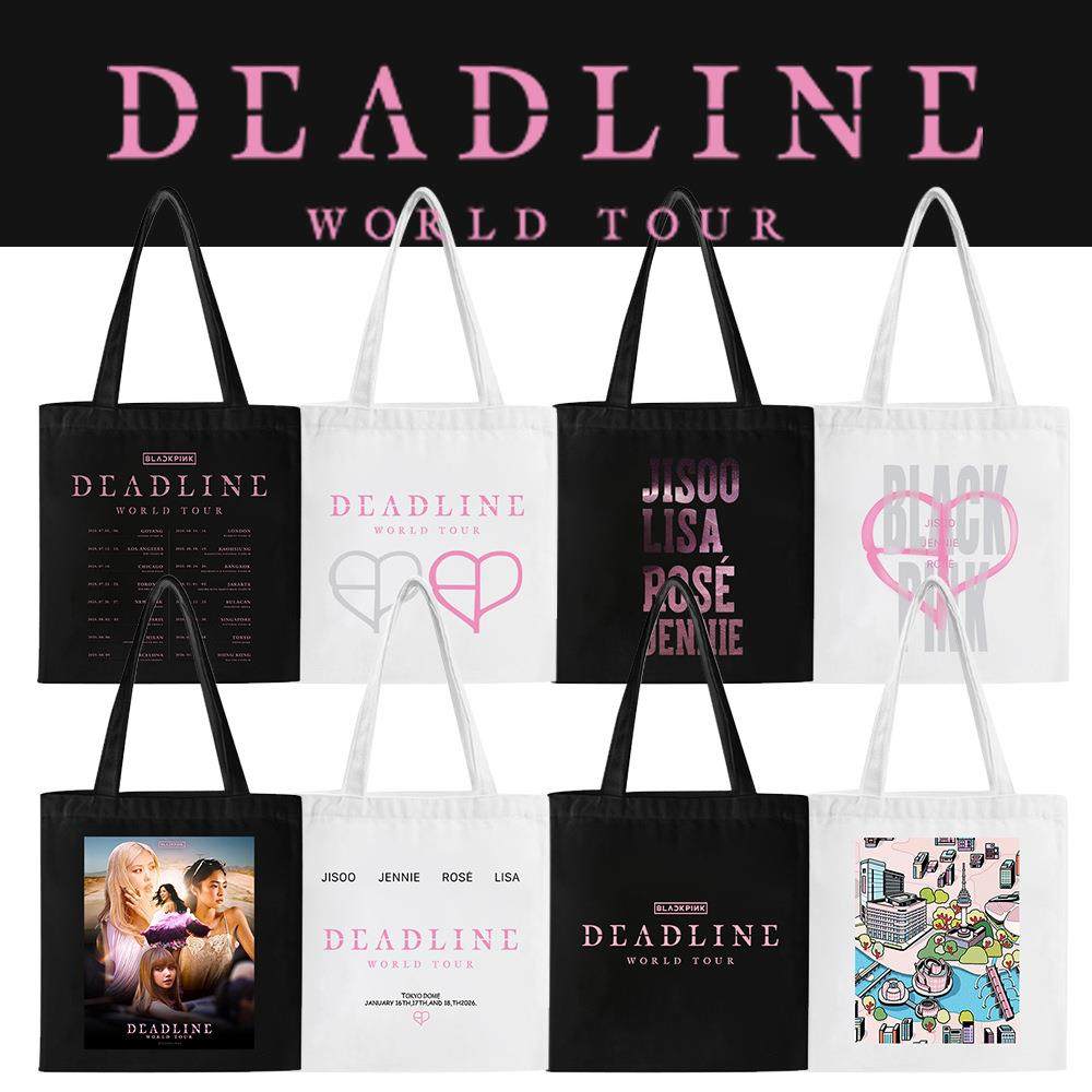 粉墨同款周边logo印花手提袋 大学生上班文件袋 防掉拉链袋女