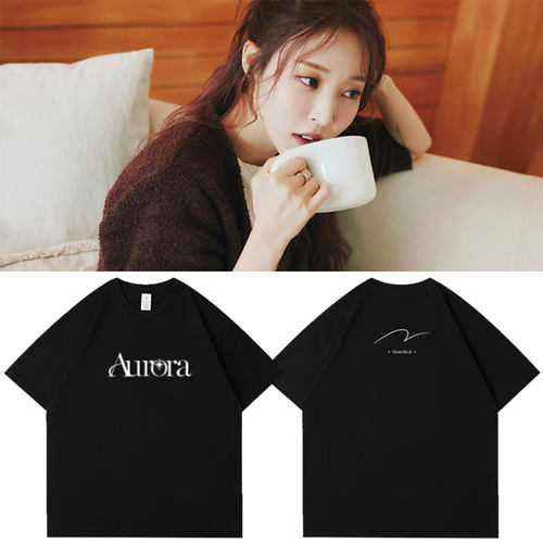 MAMAMOO文星伊MoonByul日本粉丝签售会Aurora周边同款衣服短袖T恤