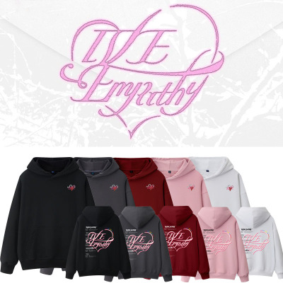 IVE专辑EMPATHY周边金秋天张元英同款套头卫衣春秋加绒宽松连帽衫