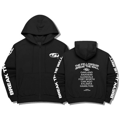 ateez舞台打歌服BREAK THE WALL周边衣服 嘻哈潮流男女厚外套开衫