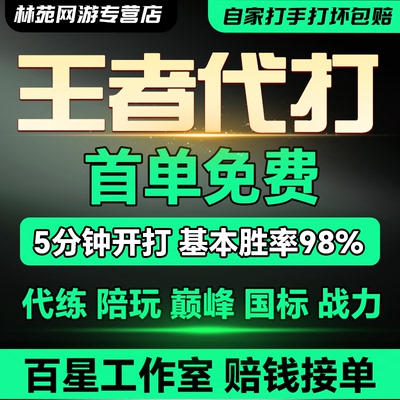 【自家工作室】王者荣耀代练代打排位上星上分战力巅峰赛国标英雄