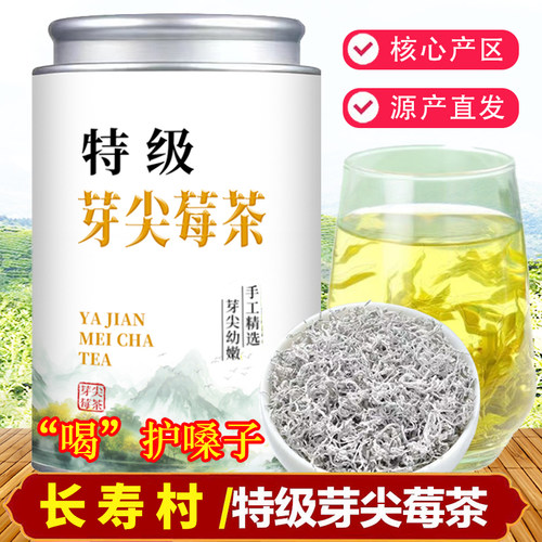 张家界莓茶特级芽尖湖南土家湘西永顺野生官方特产富硒藤茶霉茶叶