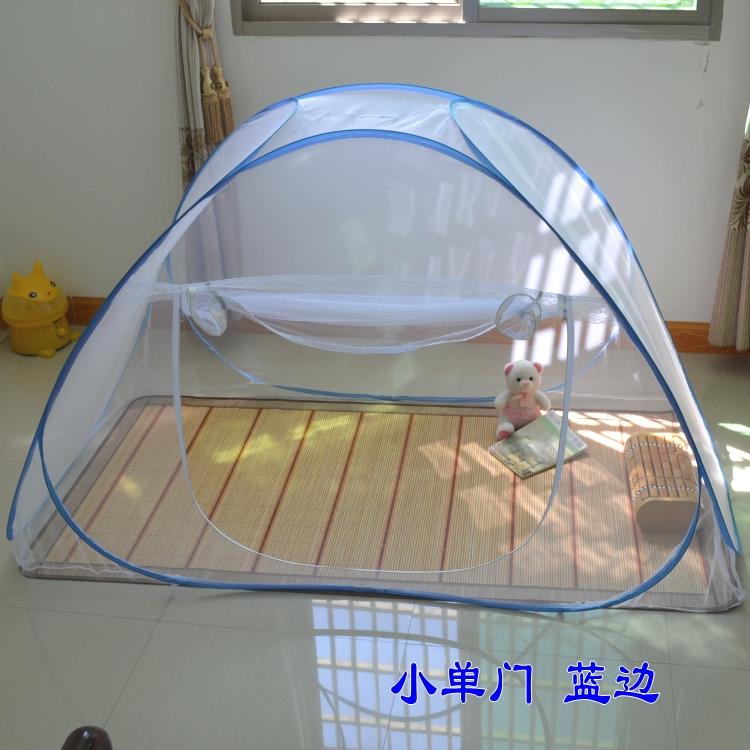 蒙古包蚊帐1.5m床免安装家用1.8米拉链双门有底单人学生宿舍蚊帐