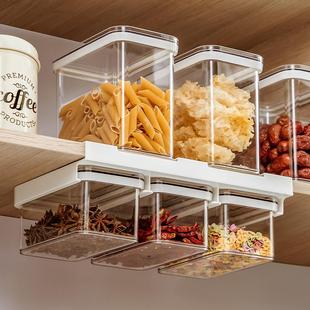 塑料密封罐五谷杂粮厨房食品级储物盒子零食干货茶叶收纳罐 壁挂式