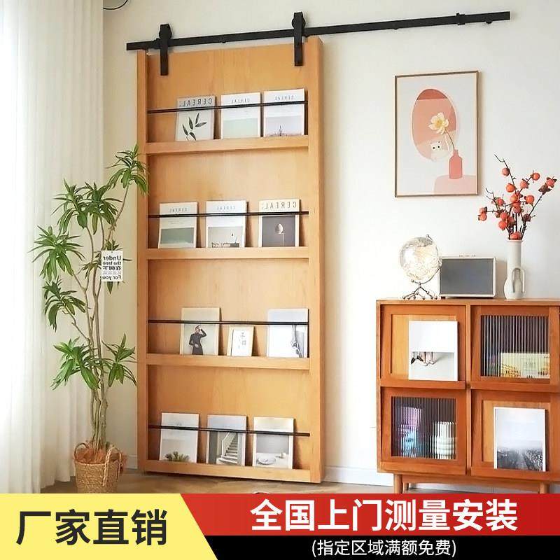 谷仓门定制实木吊轮门拉门书架门化妆室移门厨房门隔断门隐形门,全屋定制,卧室门,淘宝优惠券,粉丝福利购,淘宝优惠卷