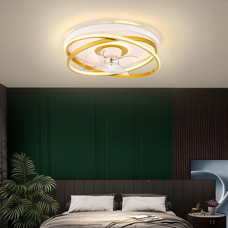 42-YX12 摇吊头扇风扇灯扇灯新款家用餐厅卧带室吸顶电吊灯一扇体