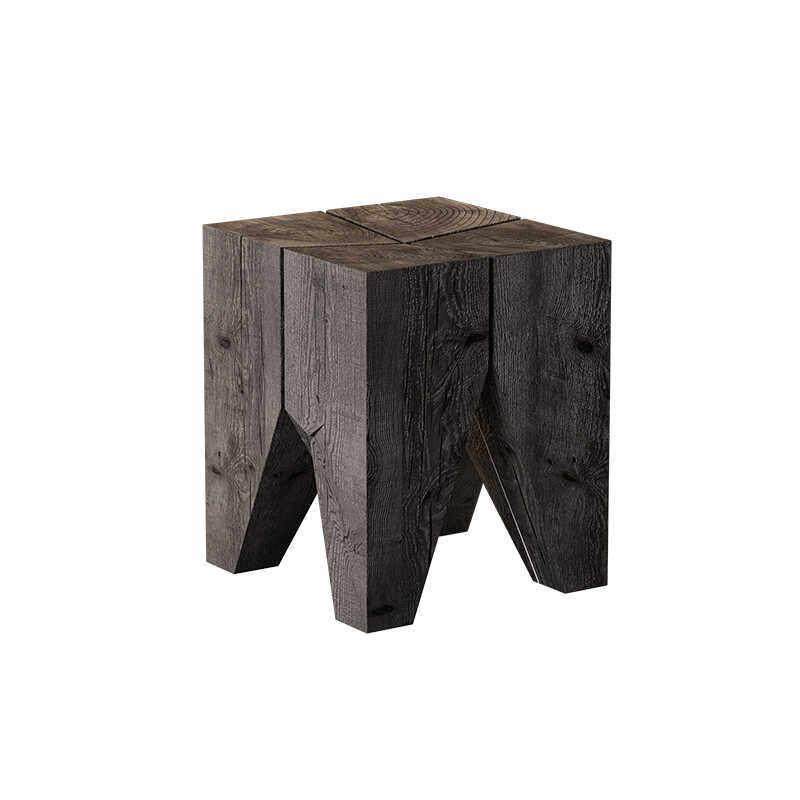 侘寂风实木墩子原木凳子家用客厅茶几边几角几民宿酒店设计师家具