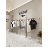 女装 不锈钢挂衣架男装 店铺货架展示架 店陈列架上墙壁挂式 简约服装