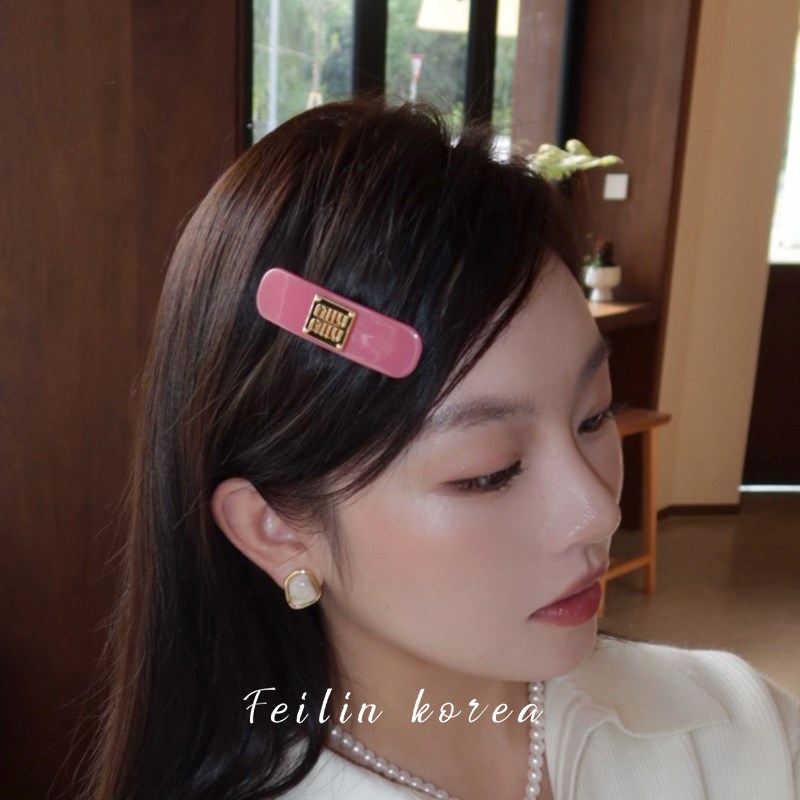 发量少短发半扎发一字夹弹簧夹韩式发夹头饰高端精致女后脑勺夹子