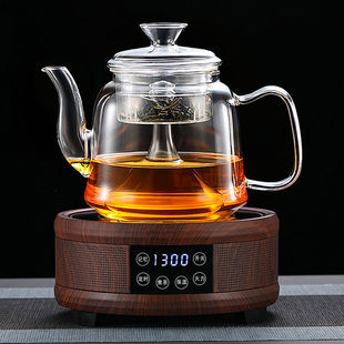 保温小型家用蒸茶壶耐高温玻璃壶煮茶 自动上水b电陶炉煮茶炉套装