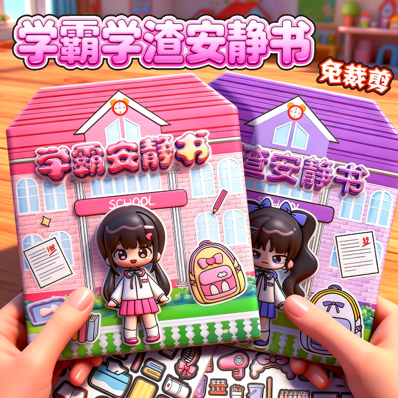 2025新款安静书免裁剪女孩玩具