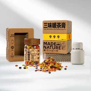 安然直播 三味暖茶膏生姜玫瑰茶膏 灵芝 茶膏菊花茶膏组合装 z