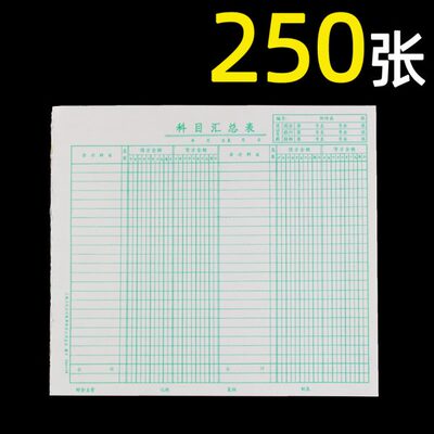 立信会计科目余额汇总表账本会计用品财务试算平衡表损益表资产负