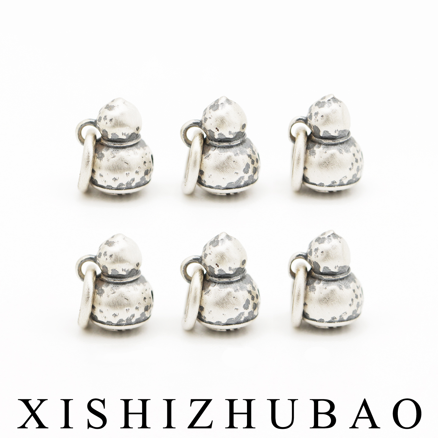 S999纯银复古迷你福禄葫芦吊坠