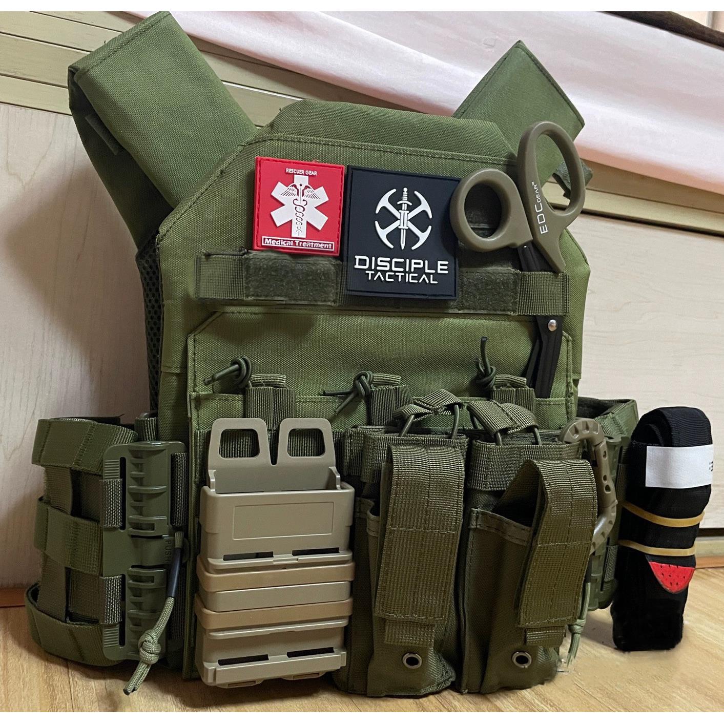 JPC战术背心 军迷野战wargame下场防弹马甲真人CS影视道具军绿色