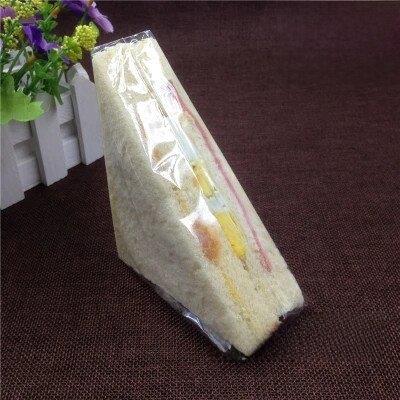 2份包邮透明三明治袋三文治方便简易包装袋食品包装面包袋100个