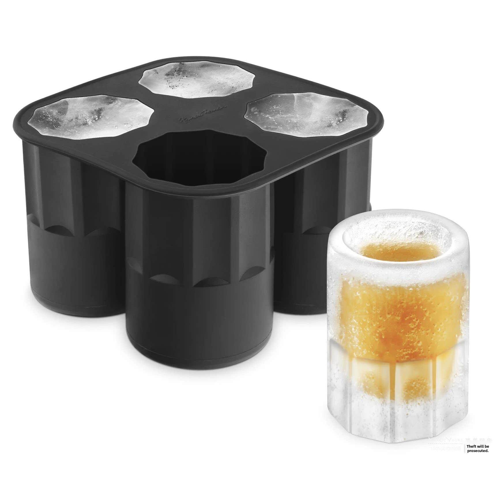 ICE SHOOTERS冰杯冰美式制冰模具威士忌烈酒玻璃冰酒杯硅胶制冰格