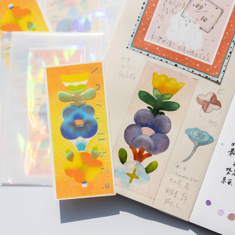 别管便签 RISO2024年合集手帐拼贴素材卡片专色治愈荧光主题