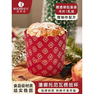 ROCKSHEAT潘娜托尼蛋糕纸托包装304不锈钢钢针Panettone纸杯钢签