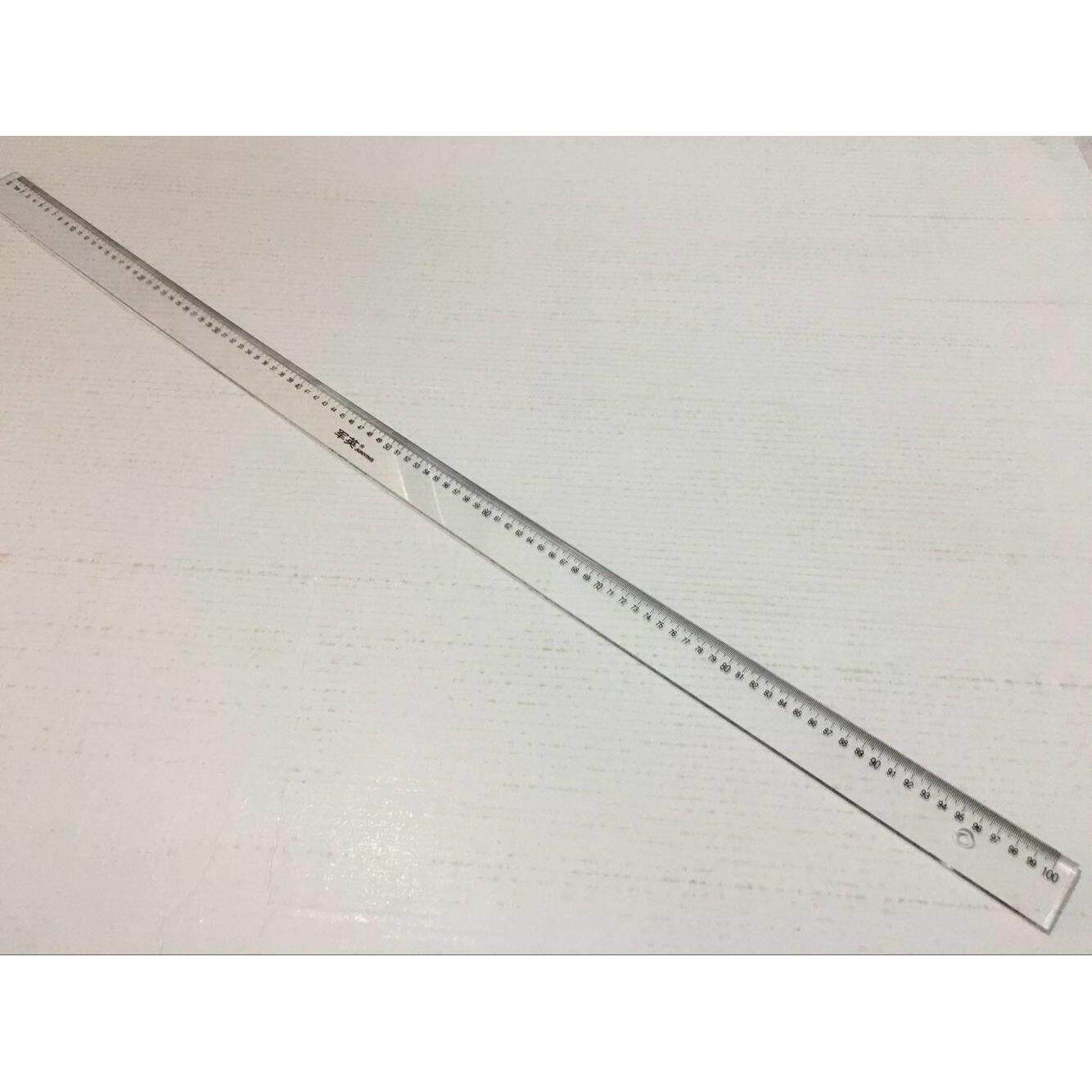 包邮透明有机塑料直尺一字尺100CM 1/1.2米长125厘米 1.5米长尺子