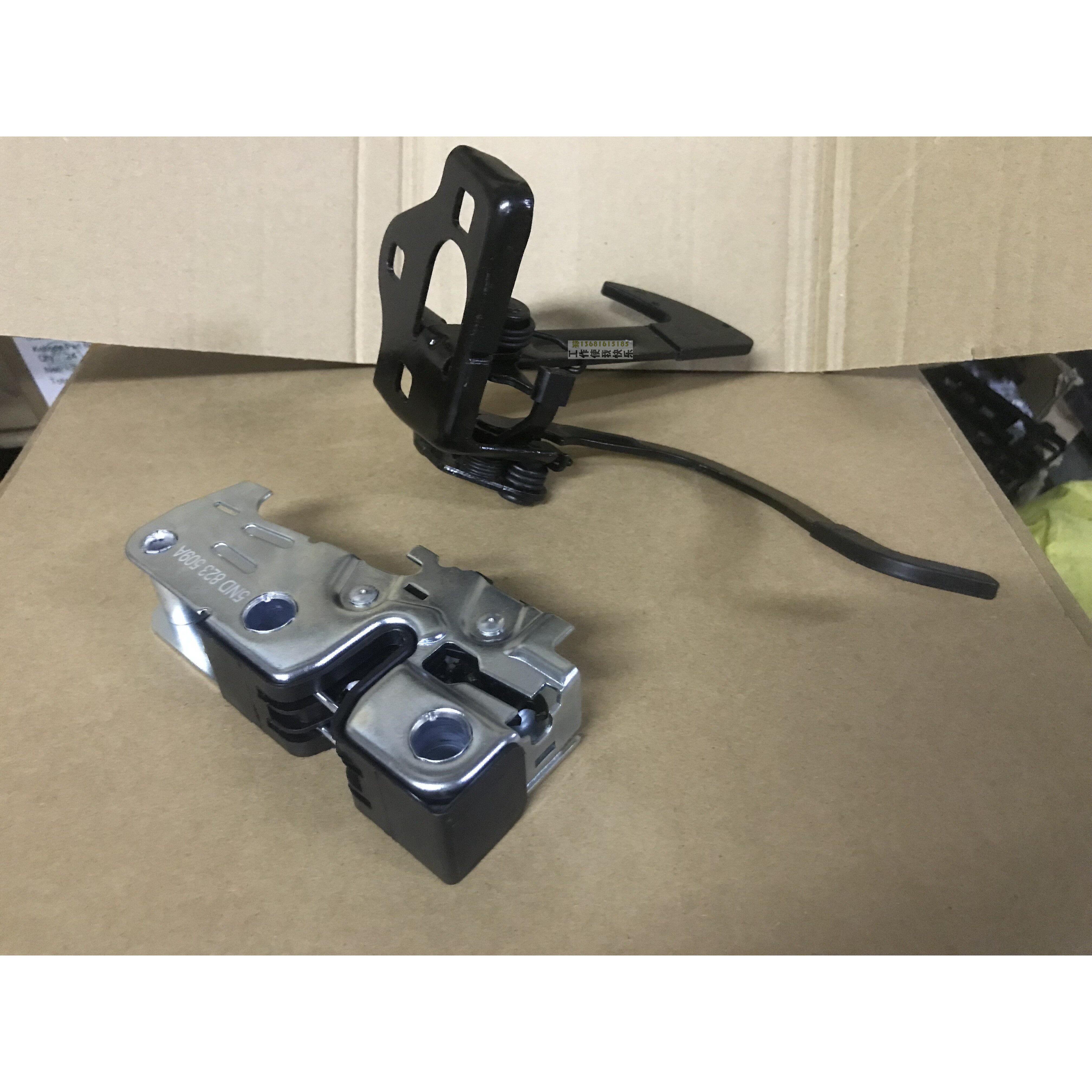 适用于斯柯达07-13款经典明锐机盖锁钩机盖锁 引擎盖锁上下部配件