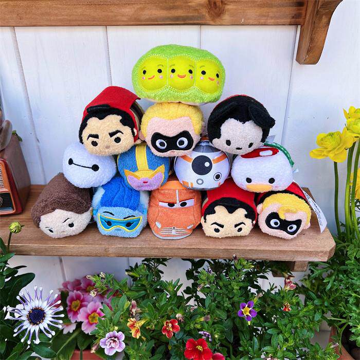 日本迪尼tsum tsum松松摆件毛绒公仔迷你叠叠乐堆堆毛绒公仔玩具