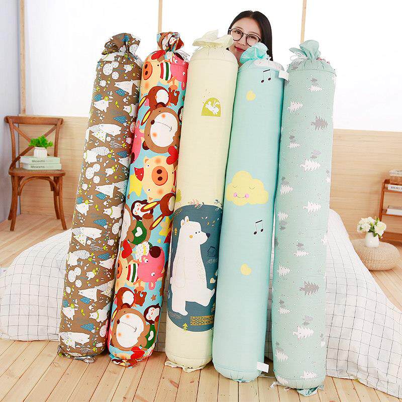 女生睡觉纯棉抱枕长条枕床上夹腿圆柱靠枕沙发靠垫可爱糖果枕枕套