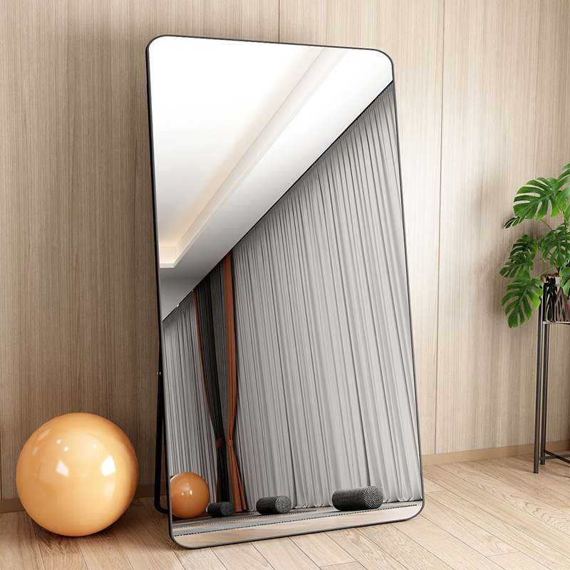 家用跳舞镜子舞蹈室健身房壁挂式女生卧室试衣落地立镜全身全身镜