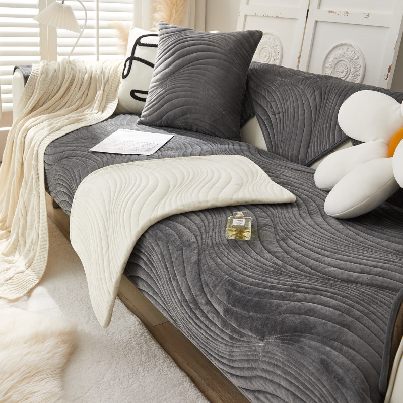 毛绒沙发垫加厚防滑冬季现代高档款坐垫子沙发盖布罩巾,居家布艺,沙发垫,淘宝优惠券,粉丝福利购,淘宝优惠卷