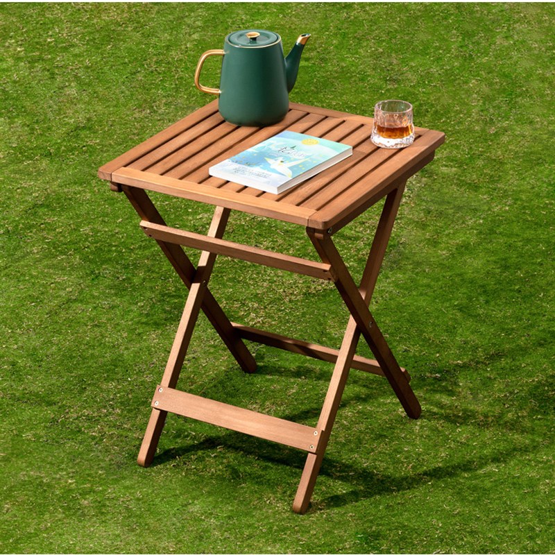 小折叠方桌子正方形折叠桌餐桌楠竹实木吃饭桌家用阳台折叠桌